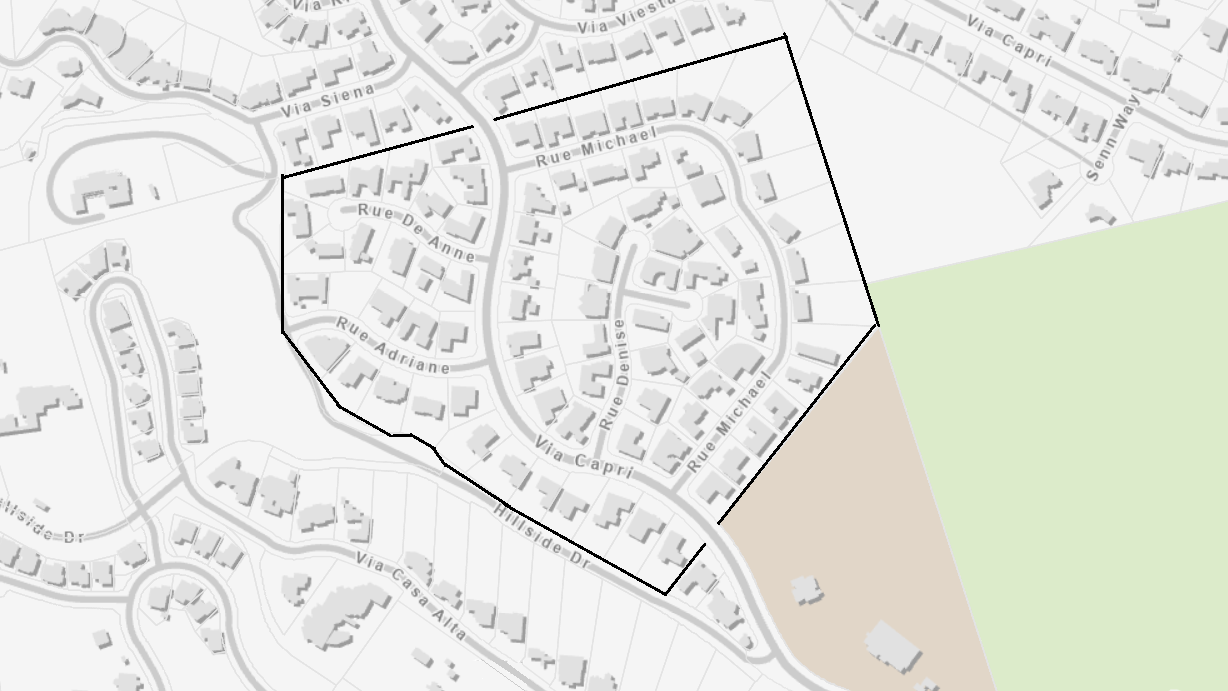 Chateau Ville GIS aerial map